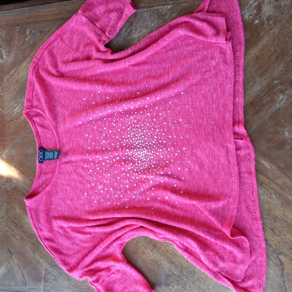 🍀Deb Bright Pink Knit Sweater ish top